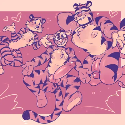 hobbes, tigger, tony the tiger (calvin and hobbes, disney) created by aipeco18