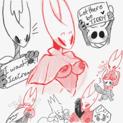hollow knight (character), hornet (hollow knight), pale king (hollow knight) (hollow knight (franchise), team cherry) created by sinmarshmallow