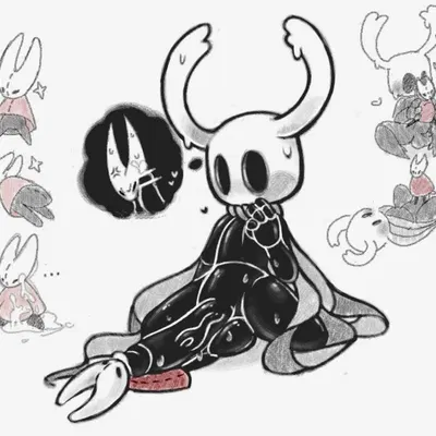 hornet (hollow knight), the knight (hollow knight) (hollow knight (franchise), team cherry) created by sinmarshmallow