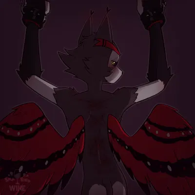 husk (hazbin hotel) (hazbin hotel, hellaverse) created by splashedwine