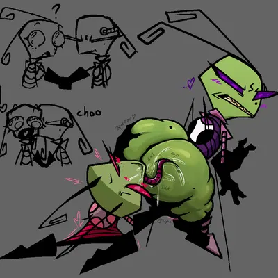 invader tenn, tak (invader zim) (invader zim, nickelodeon) created by nanodude78