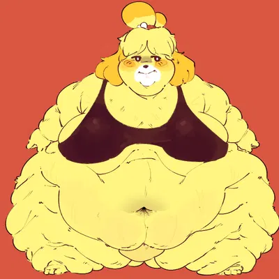 isabelle (animal crossing) (animal crossing, nintendo) created by cloudboyo