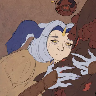 ishvill (dragon hilt), raya (dragon hilt) (dragon hilt, mythology) created by pough