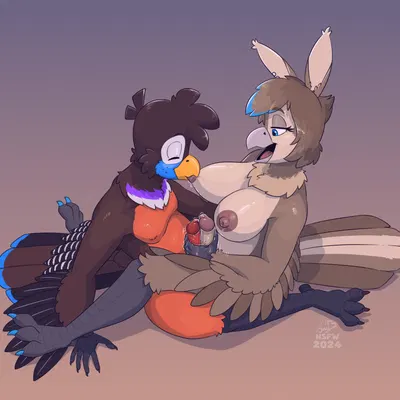 jay (sammfeatblueheart), riley (rytonraptor) created by jayheartwing