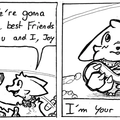 joy (inside out), silly cat (mauzymice) (boy kisser (meme), disney) created by obbulon