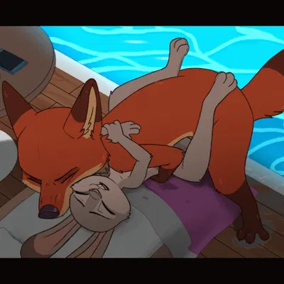 judy hopps, nick wilde (disney, zootopia) created by letodoesart