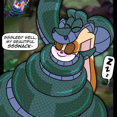 kaa (jungle book), vanilla the rabbit (sega, sonic the hedgehog (series)) created by snakeythingy