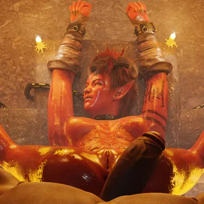 karlach (baldur's gate, baldur's gate 3) created by fmrenderin