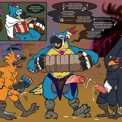 kass (tloz), regdeh, revali (breath of the wild, nintendo) created by anothermeekone