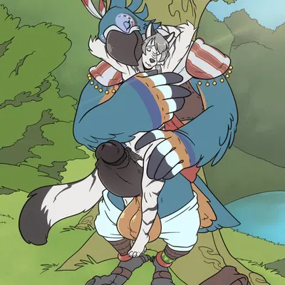 kass (tloz), zal (zwerewolf) (breath of the wild, nintendo) created by galacticgoodie