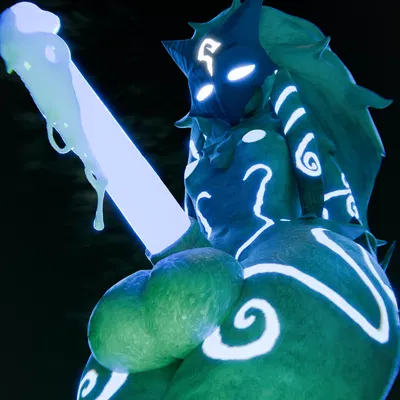 kindred (lol), lamb (lol) (league of legends, riot games) created by asscaster