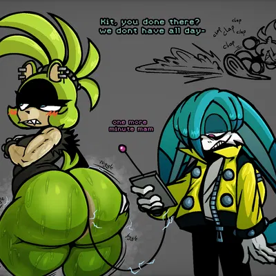 kitsunami the fennec, surge the tenrec (idw publishing, sega) created by nanodude78