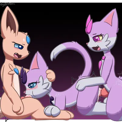 kiyamukit (km-15), miu (feeshyartist), nirumukit (km-15) created by feeshyartist