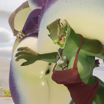 kroxigor (vulgarvictor), small croco barista created by void dragon216