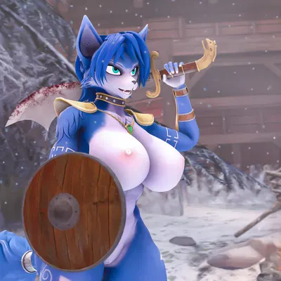 krystal (star fox), warfare krystal (nintendo, star fox) created by gomifox