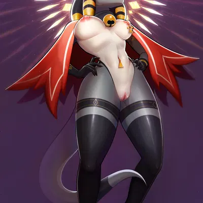 lamb (cult of the lamb), nubia (vulfox), red crown (cult of the lamb) (cult of the lamb, massive monster (studio)) created by mr.r1n