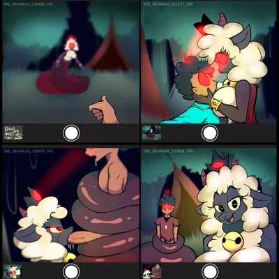 lamb (cult of the lamb), red crown (cult of the lamb) (cult of the lamb, massive monster (studio)) created by davidthewolfx10