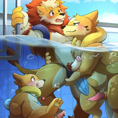 lester (risenpaw), lyon ahp, ness (risenpaw) (nintendo, pokemon) created by risenpaw