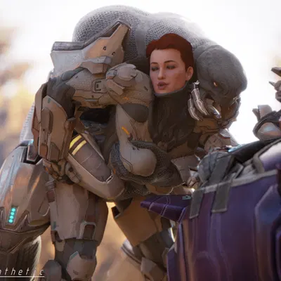 linda-058 (halo (series), microsoft) created by sinthetic