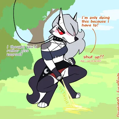 loona (helluva boss) (furaffinity, hellaverse) created by 0sunlight0