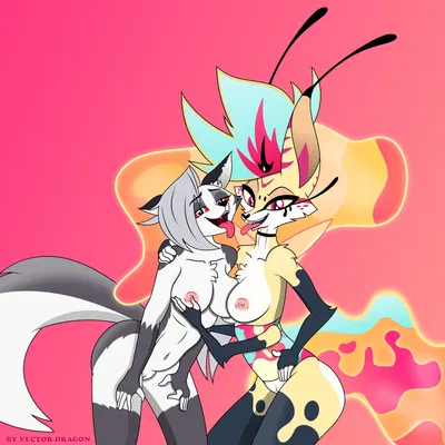 loona (helluva boss), queen bee-lzebub (helluva boss) (hellaverse, helluva boss) created by vector-brony