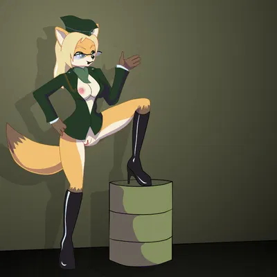 lt. fox vixen, sandra ren (sek studio, squirrel and hedgehog) created by flufdustbunny