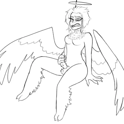 lute (hazbin hotel) (hazbin hotel, hellaverse) created by chimeracocks