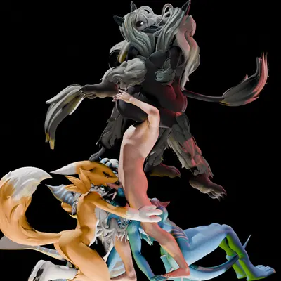 mal0, nika sharkeh, scp-1471-a (bandai namco, digimon) created by mildmeat