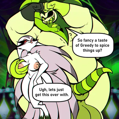 mammon (helluva boss), stella (helluva boss) (hellaverse, helluva boss) created by yungcreate