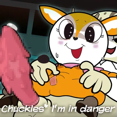 manumaru, tsunoda (aggretsuko) (aggretsuko, i'm in danger (meme)) created by goz-o