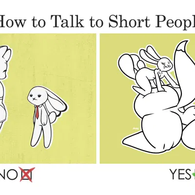 mary (caffeinerabbit), peter (caffeinerabbit) (how to talk to short people) created by jiqqy