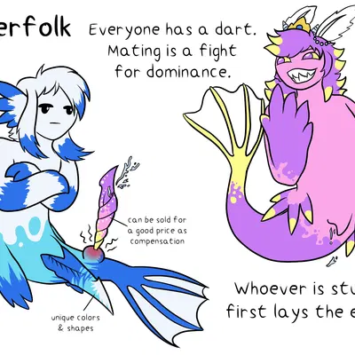 mermaid princess (slightly damned) created by sandentwins