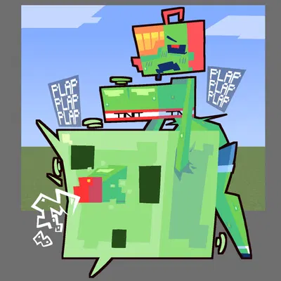 microsoft, minecraft created by lottieplus
