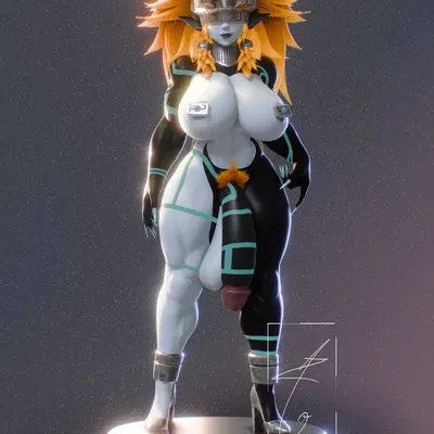 midna (nintendo, the legend of zelda) created by aozorart