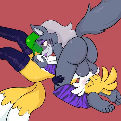 miles prower, roxanne wolf (five nights at freddy's, five nights at freddy's: security breach) created by baby chi