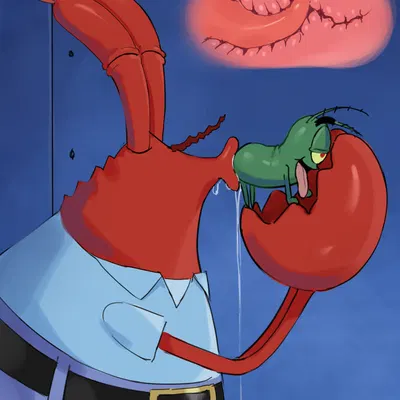 mr. krabs, sheldon j. plankton (nickelodeon, spongebob squarepants) created by shengtian