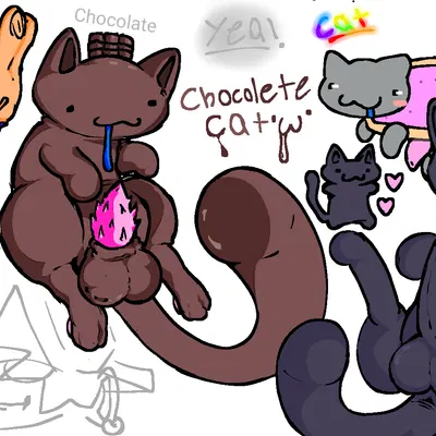 nyan cat, pines (nyan cat (copyright))