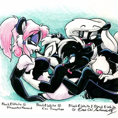 pandora lee, stacey skunkette, stinken (ken singshow) (extinctioners) created by eric schwartz