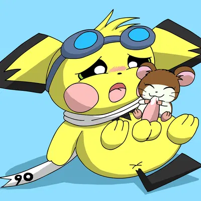 penelope (hamtaro), sparks pichu (hamtaro (series), nintendo) created by pichu90
