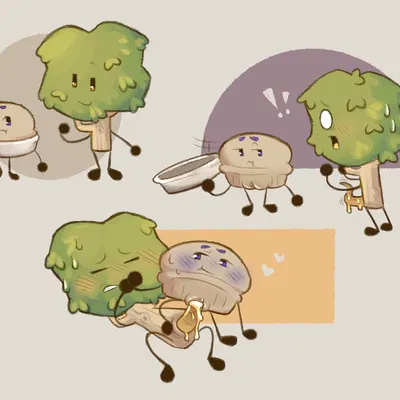 pie (bfdi), tree (bfdi) (battle for dream island, object shows) created by clockstops3am