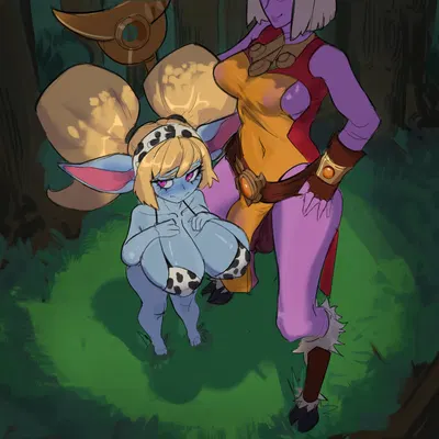 poppy (lol), soraka (league of legends, riot games) created by null0patience