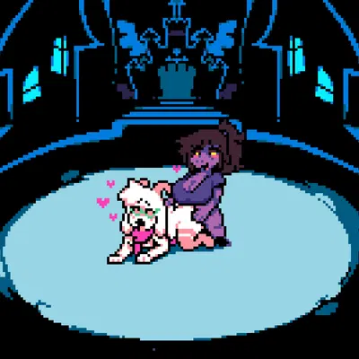 ralsei, susie (deltarune) (deltarune, undertale (series)) created by fembunns