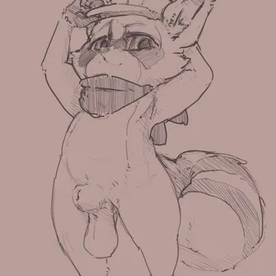 rambley raccoon (indigo park) created by gromdrawing