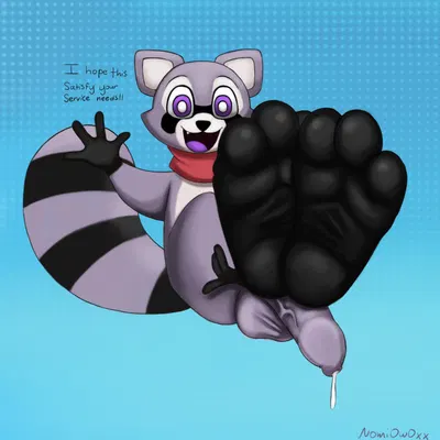 rambley raccoon (indigo park) created by nomibuni