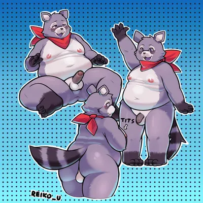 rambley raccoon (indigo park) created by reiko u