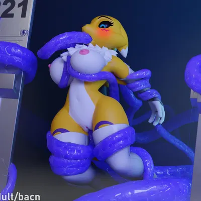 renamon (bacn) (bandai namco, digimon) created by bacn