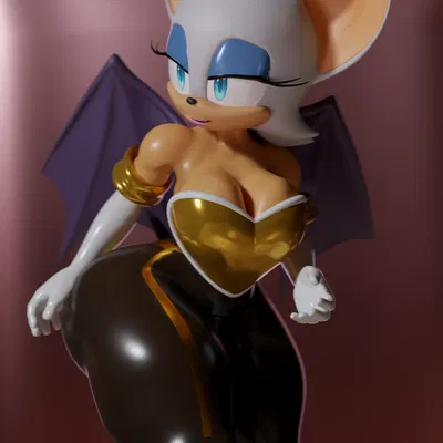 rouge the bat (sega, sonic the hedgehog (series)) created by tailsltx