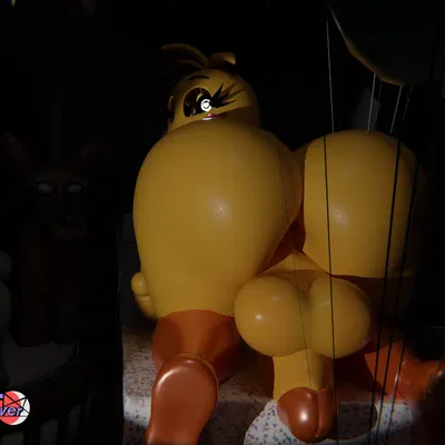 runaboo chica, toy chica (fnaf) (five nights at freddy's, five nights at freddy's 2) created by feversfm