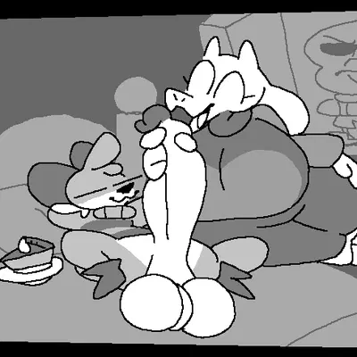 sans (undertale), soups (superiorfox), toriel (undertale (series)) created by superiorfox