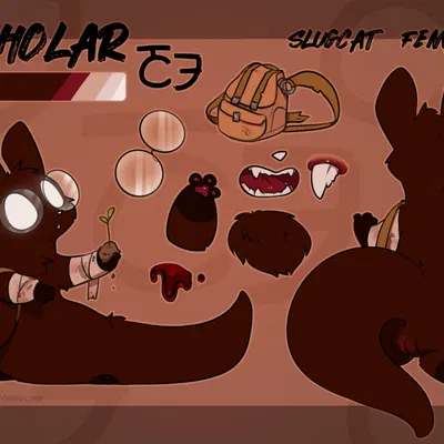 scholar (xenope) (rain world, videocult) created by bloominglynx